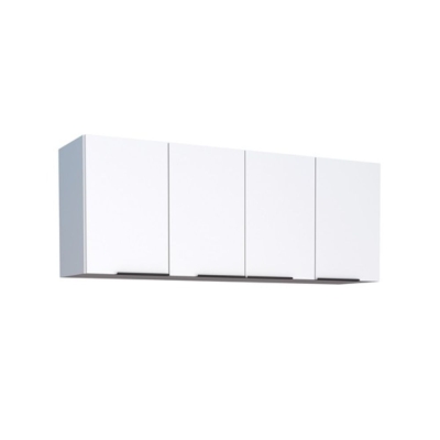 Armário Aéreo 4 Portas de Abrir 144 cm Branco Cisne Cozimax