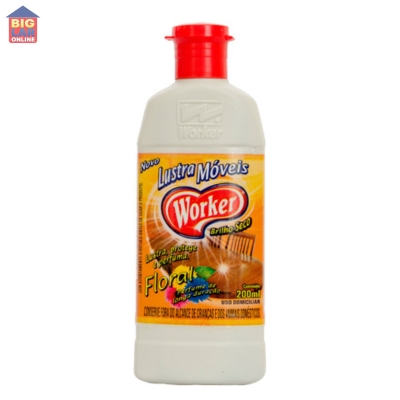 Lustra Móveis Worker Brilho Seco Floral 200ml