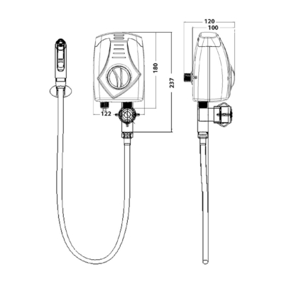 Ducha Higiênica 3T 127V 4000W LORENZETTI Branco
