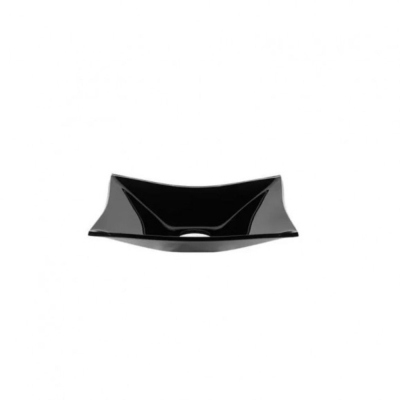 Cuba de Vidro Retangular Banheiro Lavabo 39 cm Preto Vmex