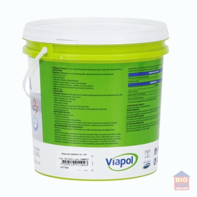 Manta Líquida 3,6kg Branco Vedalage Viapol