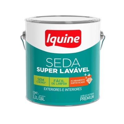 Tinta Base C Seda Super Lavável Base C 3,2L Branco Iquine