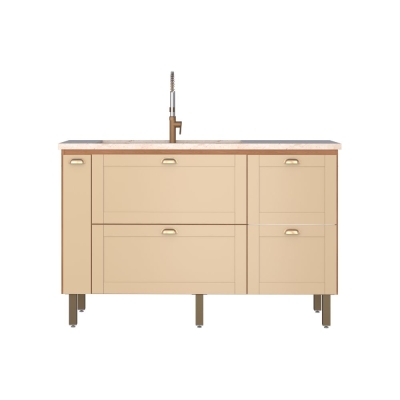 Gabinete em Madeira Grou Areia | Jequitiba 1441mm Cozimax