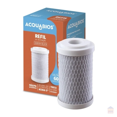 Refil Filtro De Água Carbon Block 5 Acquabios Acquabios