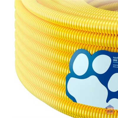 Conduíte Eletroduto Corrugado em Pvc Tigreflex 25mm 50 Mts Amarelo