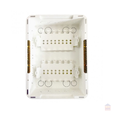 Quadro Distribuição com Barramento PVC Branco 12/16 Disjuntores TIGRE