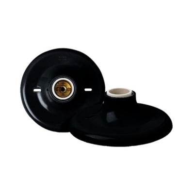 Plafonier com Soquete Porcelana Pop Preto