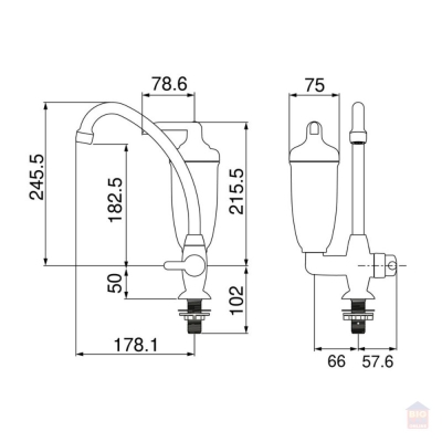 PURIFICADOR AGUA ACQUA BELLA CROMADA TORNEIRA MESA REF.7411818