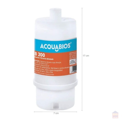 Refil Filtro Água Granular Carbon Blindado Rosca Acquabios