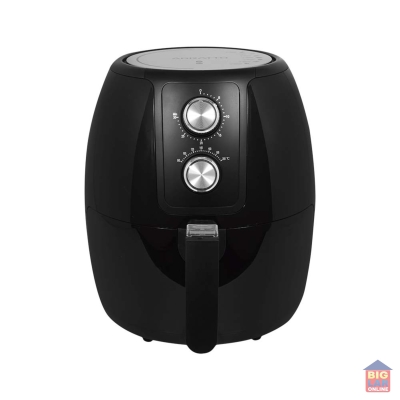 Fritadeira Elétrica Air Fryer Supremma Preta 3,6l 1400W 127V Agratto