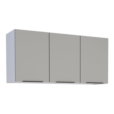 Armário Aéreo Cozinha Aço 3 Portas Jupter 120 Cozimax Cinza