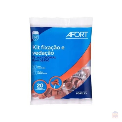  Parafuso Fixação Telha Colonial Terracota 20 Unid. Afort