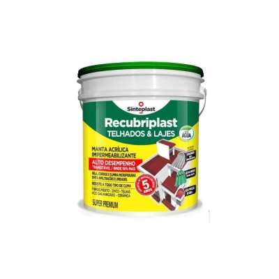 Manta Acrílica Impermeabilizante Telhados/Lajes Branco 4 Kg Sinteplast