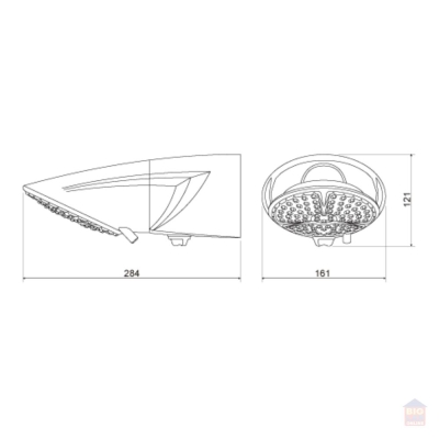 Chuveiro Elétrico Multitemperatura 127V 5500W Branco Top Jet
