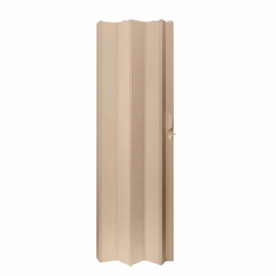 Porta Sanfonada Plástico PVC Bege 2,10X0,60M FORTLEV