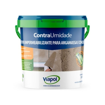 Aditivo Impermeabilizante Contra Umidade Branco 3,6 L Viapol