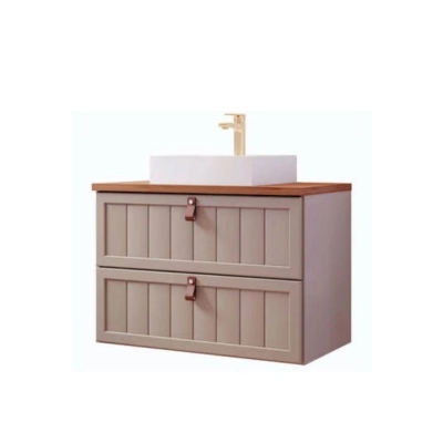 Gabinete Armário Banheiro Sense c/ Cuba Cappuccino/Freijo 60cm MGM