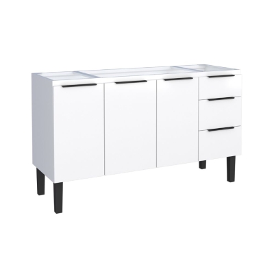 Gabinete Pia em Aço Júpiter 144cm Cozimax Branco
