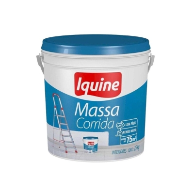 Massa Corrida PVA 25KG Balde Branco IQUINE