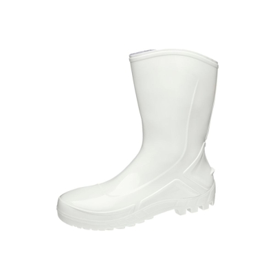 Bota de Pvc Marluvas Branca Solado Cano Médio 44