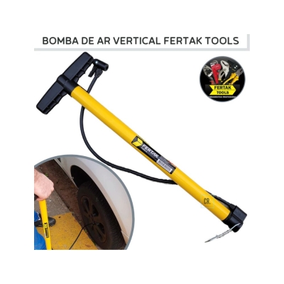 Bomba De Ar Manual Vertical Pvc 50cm Fertak