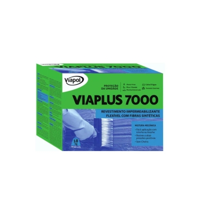 Argamassa Polimérica Viaplus 7000 Fibras 18kg Viapol
