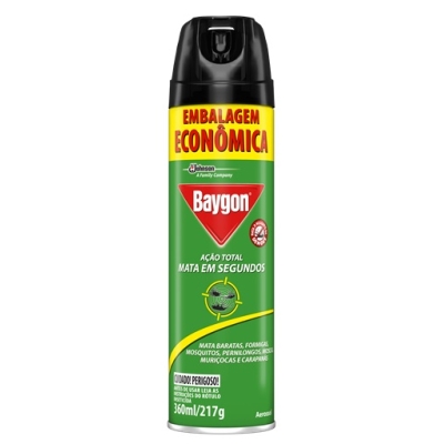 Baygon Ação Total Spray 360ml - BAYGON