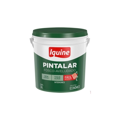 Tinta Acrílica Fosco Aveludado Pintalar Econômica 15L Branco Neve