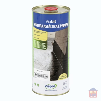 Tinta Asfáltica Impermeabilizante Viabit 900ml Viapol