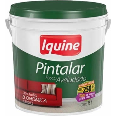Tinta Acrílica Fosco Aveludado Pintalar Econômica 15L Branco Gelo