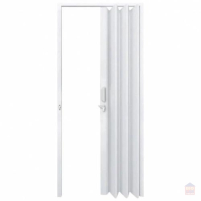 Porta Sanfonada Plástico PVC Branco 2,10X0,60M FORTLEV