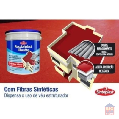 Manta Acrílica Impermeabilizante Fibratto Recubriplast 18 Kg Branco