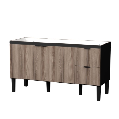 Gabinete de Cozinha 144cm Colibri Preto e Tamarindo Cozimax
