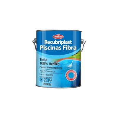 Tinta Impermeabilizante Piscina Fibra Base Solvente 3,6lt Azul