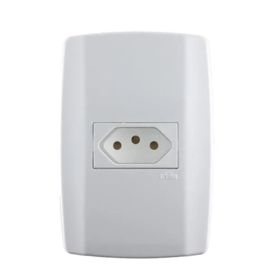 Tomada 10a 250v Horizontal Slim Ilumi