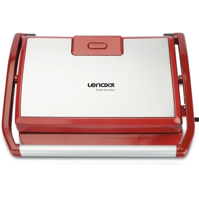 Multifuncional Grill Sanduicheira Panini Inox Red Lenoxx 127