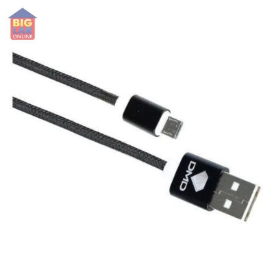 Cabo carregador para celular MICRO USB V8 1,2M Preto - DMD