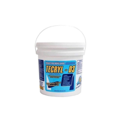 Manta Acrílica Impermeabilizante D3 Branco 12kg Tecryl