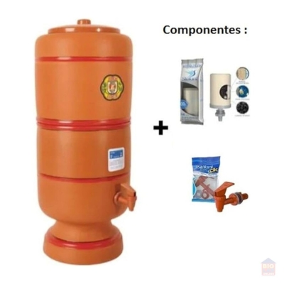 Filtro Água Barro Purificador Tradicional São João 2Velas 6L