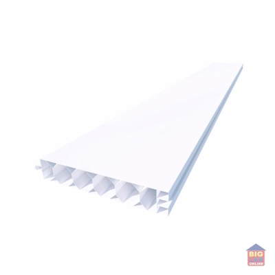 Forro Divisória em PVC Branco Neve 200mm 6Mts Real PVC