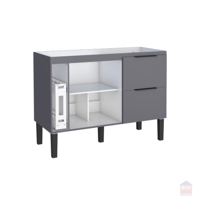 Gabinete para Cozinha Madeira Cisne 85x114cm Cinza Cozimax