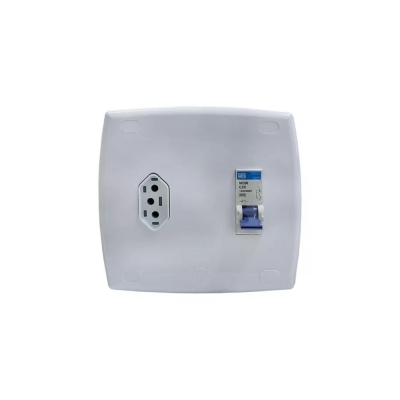 CAIXA DISJUNTOR+TOMADA 20A EMB REF.62063