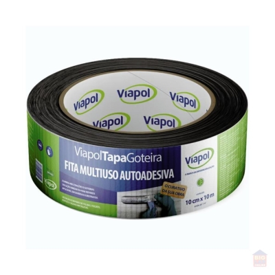 Fita Autoadesiva Multiuso Viapol Tapa Goteira 10cm X 10m