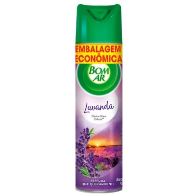 Bom Ar Aerossol Lavanda 360ml/302gr - BOM AR