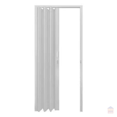 Porta Sanfonada Plástico PVC Cinza 2,10X0,80M FORTLEV