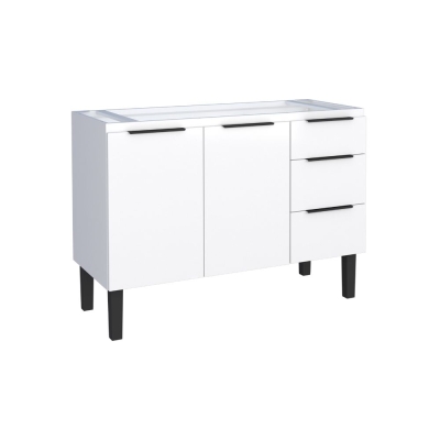 Gabinete Pia Cozinha em Aço Júpiter 117cm Cozimax Branco