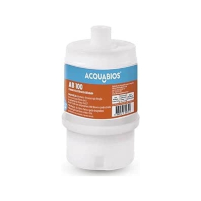 Refil Filtro Água Ab100 Granular Carbon Rosca 1/2 Acquabios