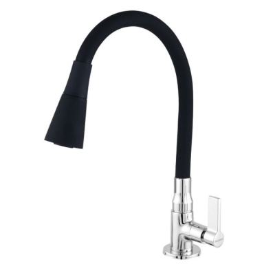 Torneira Dupla Função Preta de Bancada Cozinha 1/4 RAINHA