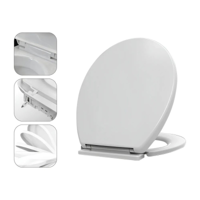 Assento Sanitário Oval Vaso Universal Soft Close Cor Branco