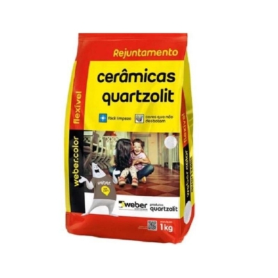 Rejunte Cerâmica Bege 1kg Quartzolit